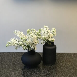 Gusta vase en verre - noir (modèle haut)