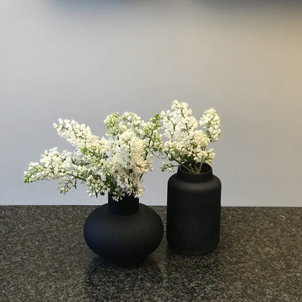 Gusta vase en verre - noir (modèle haut)