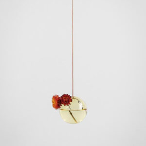 Studio About hanging flower bubble vaas klein - geel