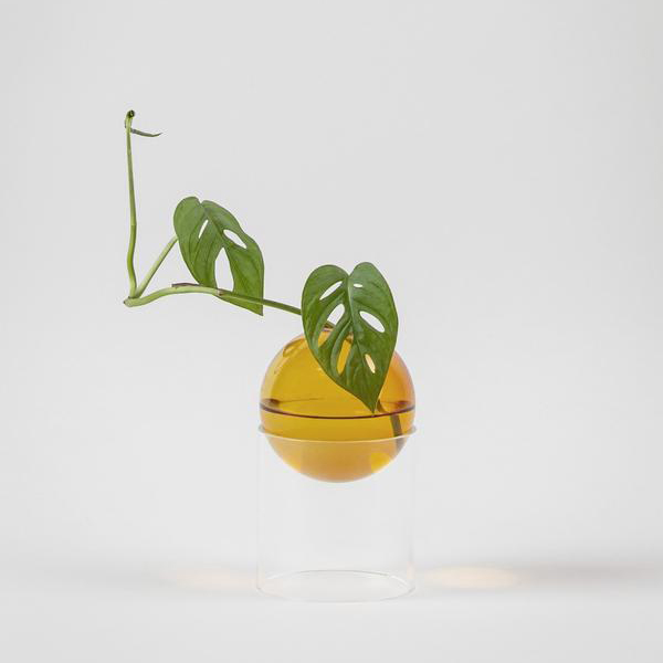 Studio About vase à bulles debout ambre