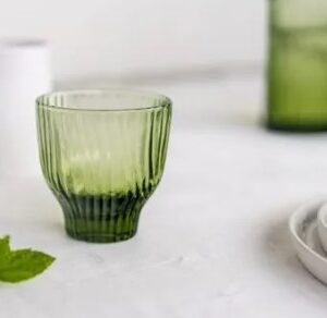 Kinta gekleurd waterglas - groen